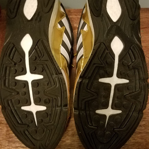 Adidas Q Boost Tresc Run Men's 10.5 Metallic Gold - Picture 4 of 7